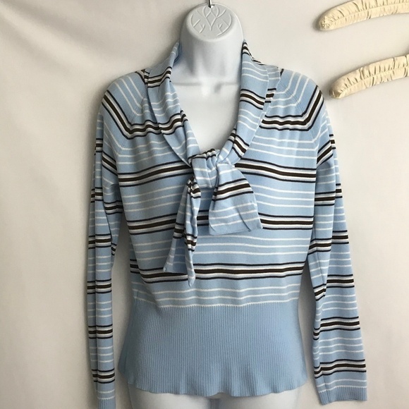 Loft Vintage Style Stripe Light Sweater - Picture 1 of 5